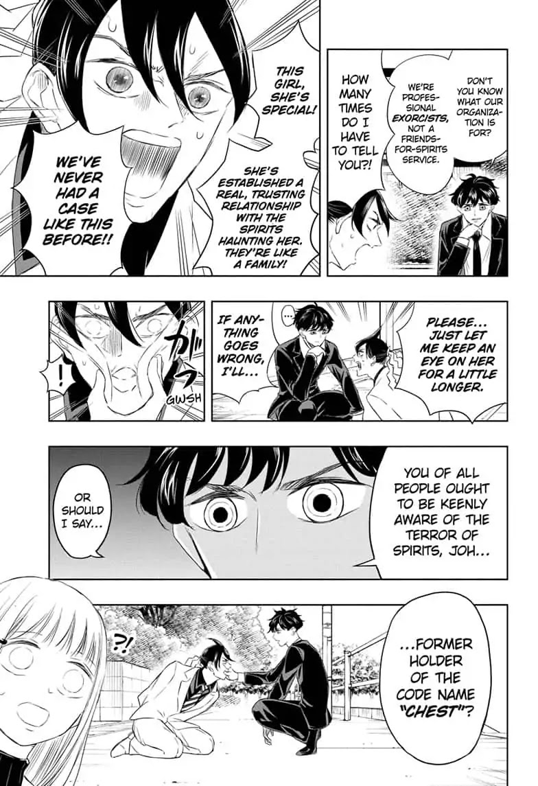 Mitama Security: Spirit Busters Chapter 17 page 15 - Chapter 17: code 17 / The Lost Little Boy