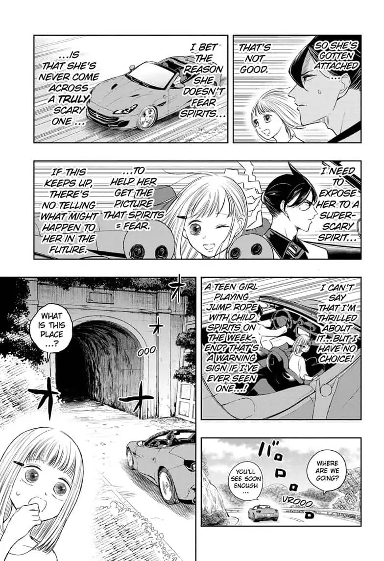 Mitama Security: Spirit Busters Chapter 8 page 5 - Chapter 8: code 8/ Grow, Terror, Grow!
