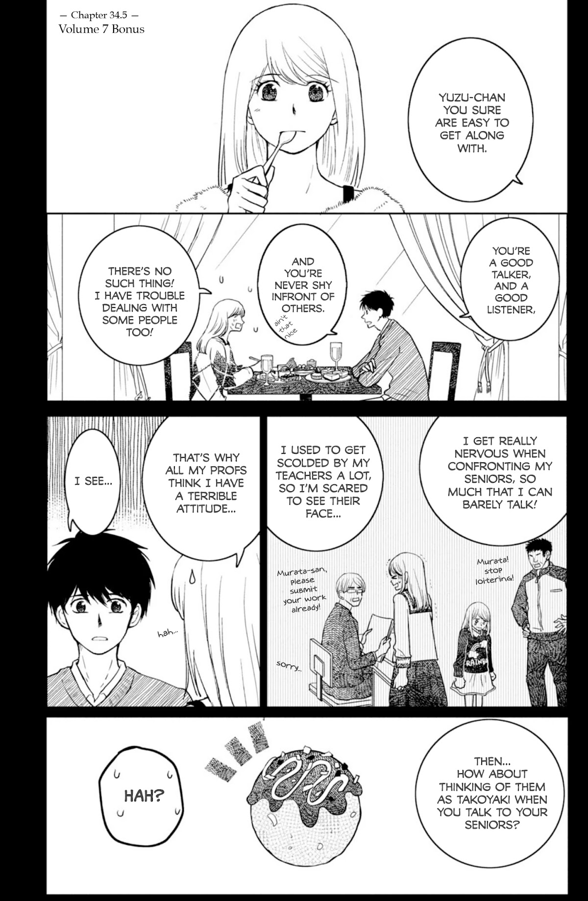 Mitarai-ke, Enjou suru Chapter 34.5 page 1 - Chapter 34.5: Volume 7 Bonus