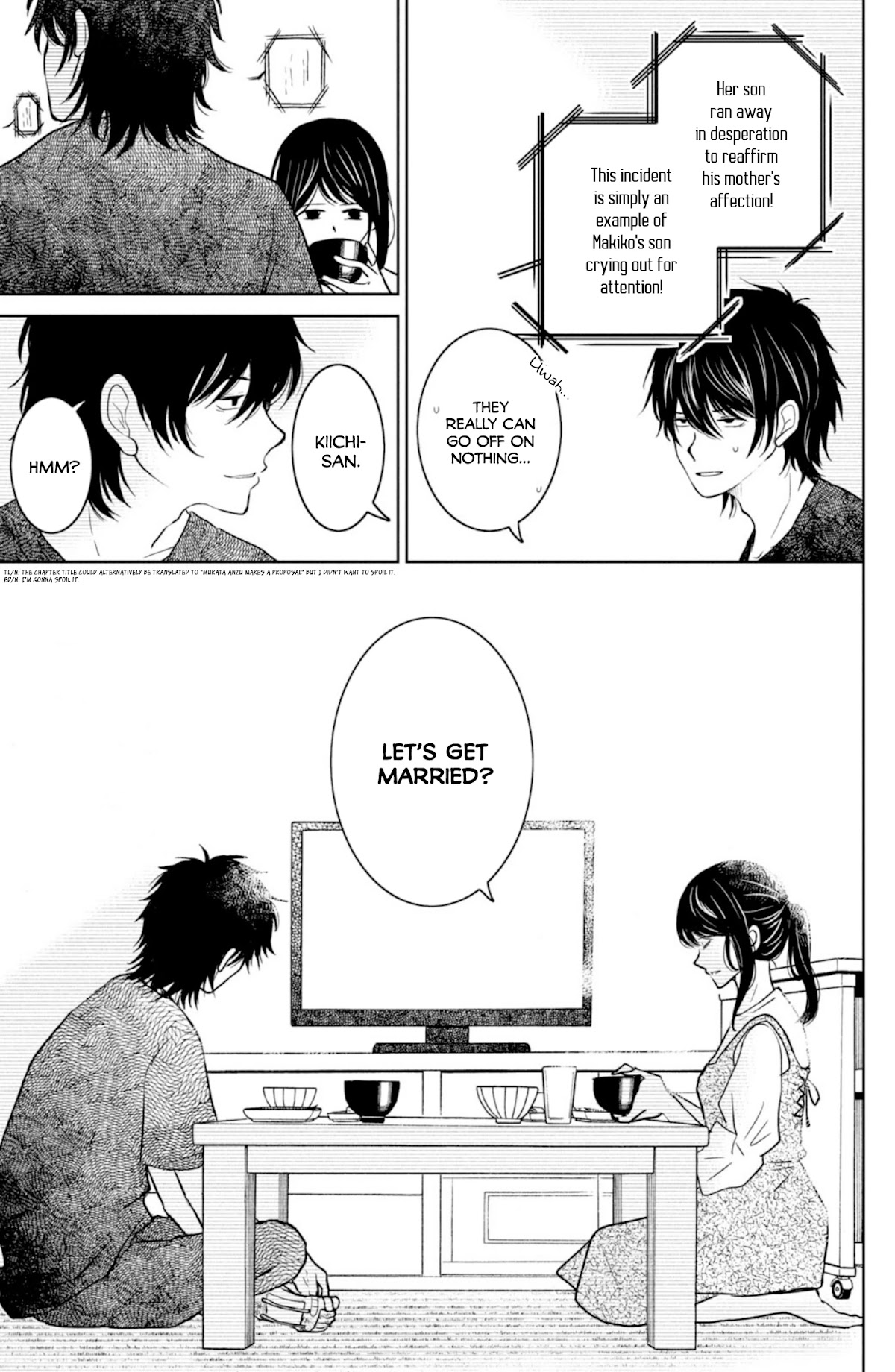 Mitarai-ke, Enjou suru Chapter 34 page 7 - Chapter 34: Murata Anzu Has a Proposal