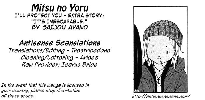 Mitsu no Yoru Chapter 5 page 1 - Chapter 5 : Kimete Agemasu: Mamotte Agemasu Bangai Hen