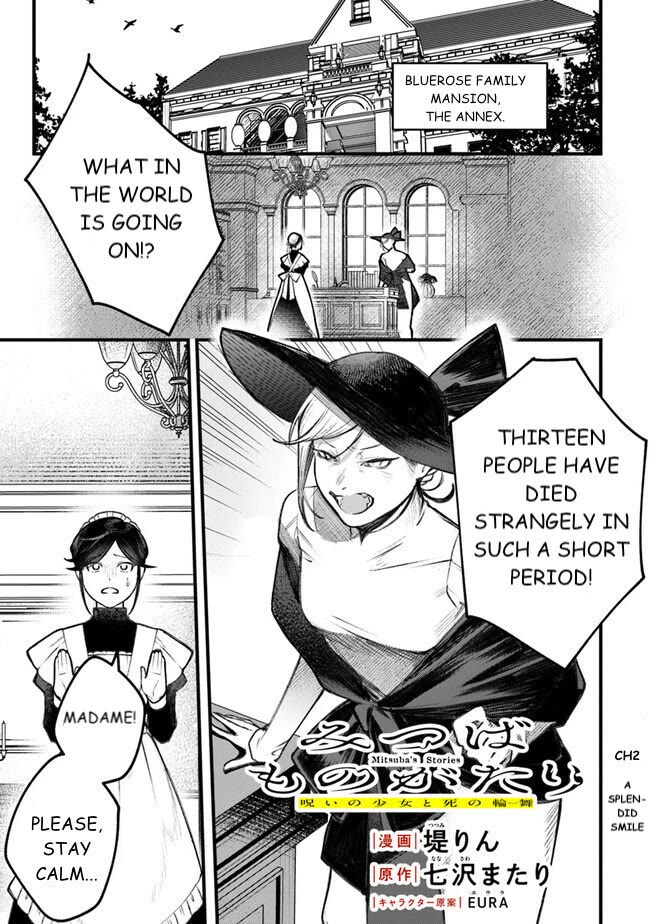 Mitsuba's Stories - The Cursed Girl and the Circle-Dance of Death (Rondo) Chapter 2 page 1 - Chapter 2: A Splendid Smile