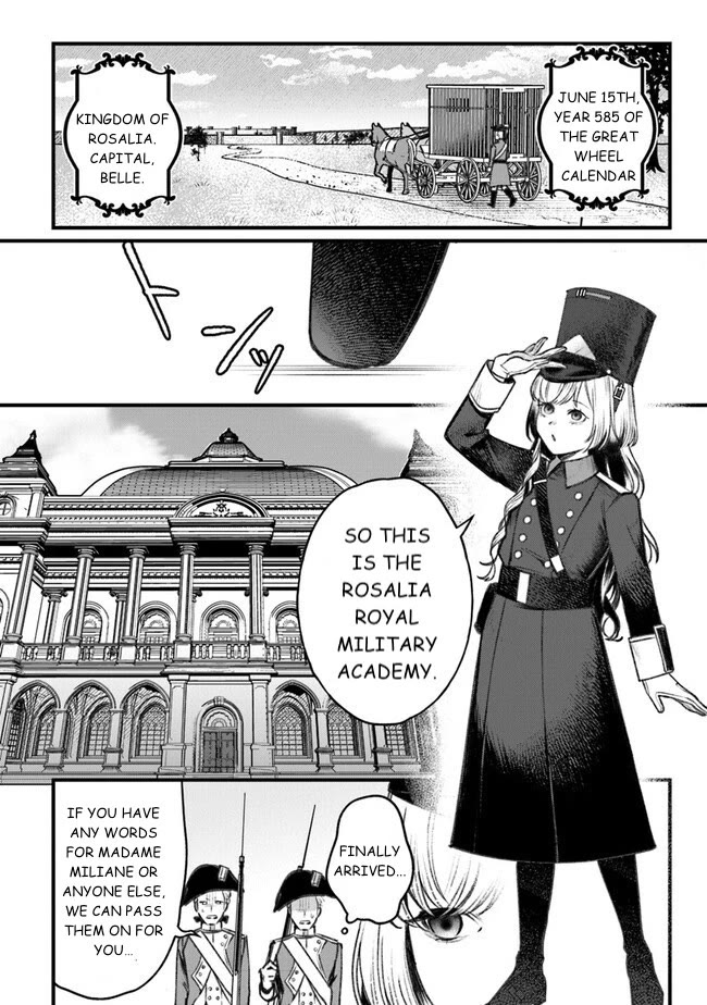 Mitsuba's Stories - The Cursed Girl and the Circle-Dance of Death (Rondo) Chapter 3 page 2 - Chapter 3: Military Academy