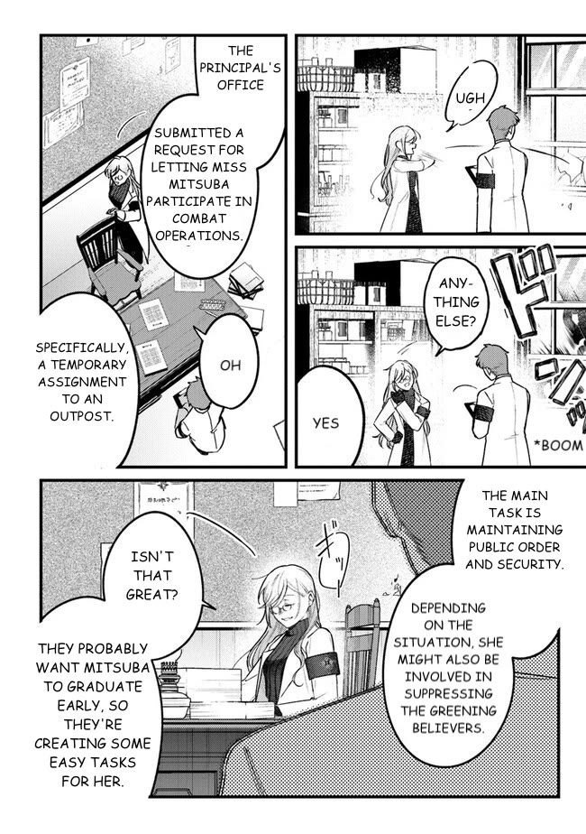 Mitsuba's Stories - The Cursed Girl and the Circle-Dance of Death (Rondo) Chapter 7 page 12 - Chapter 7: Cannonballs, Blanks, And A Nap