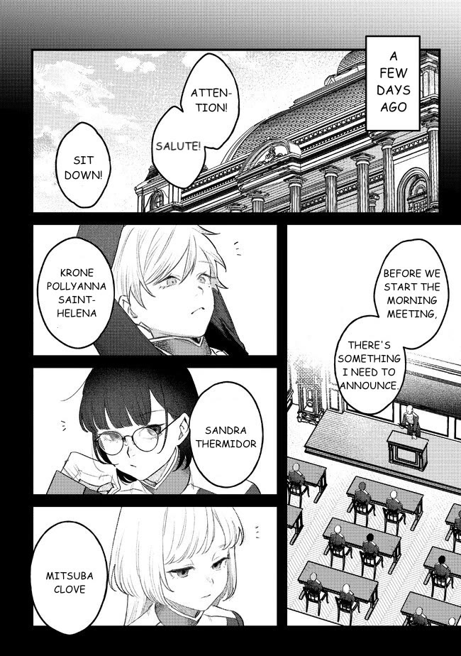 Mitsuba's Stories - The Cursed Girl and the Circle-Dance of Death (Rondo) Chapter 8 page 4 - Chapter 8: Uninvited Trainee