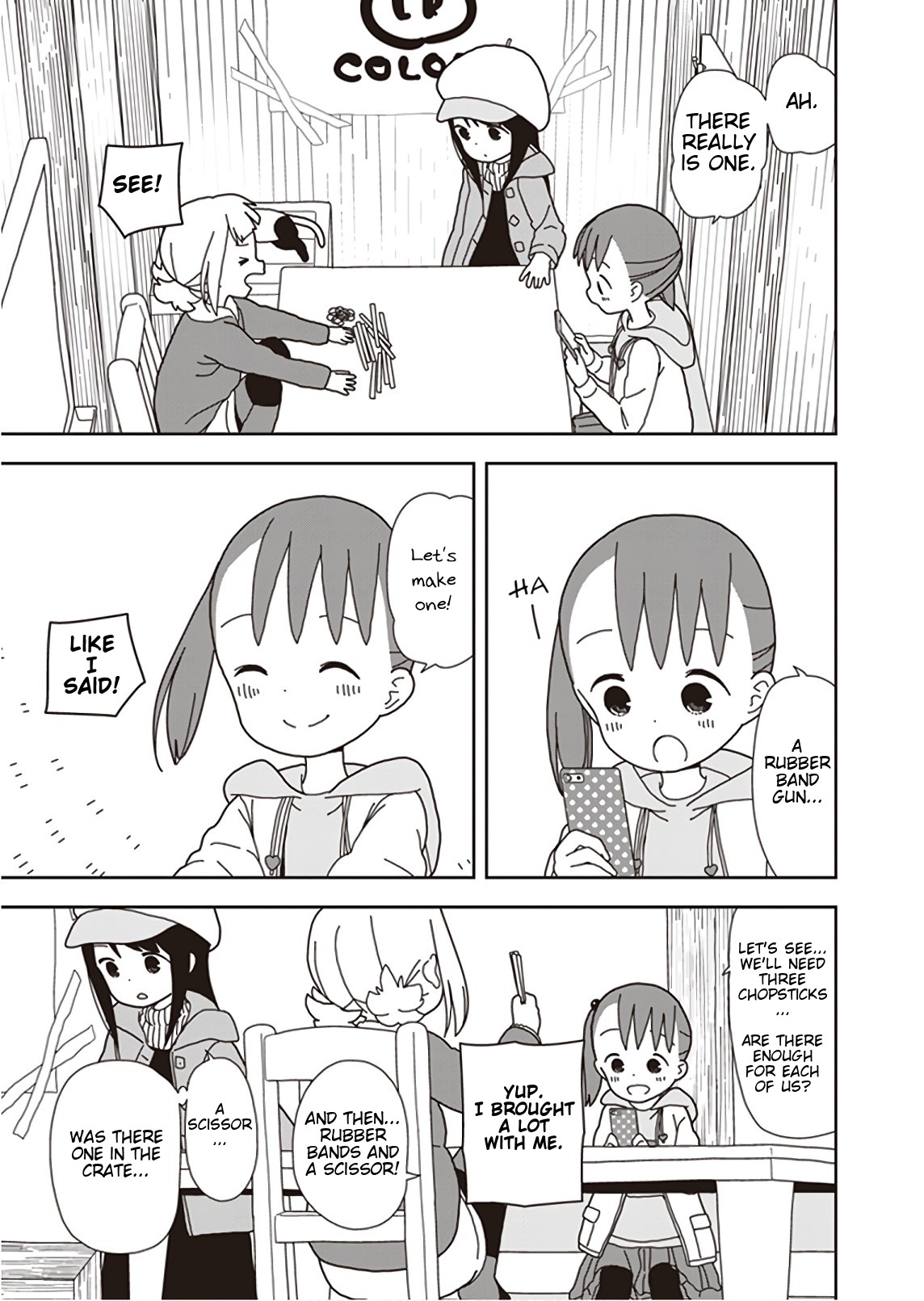 Mitsuboshi Colors Chapter 44 page 9 - Chapter 44: Rubber Band Gun