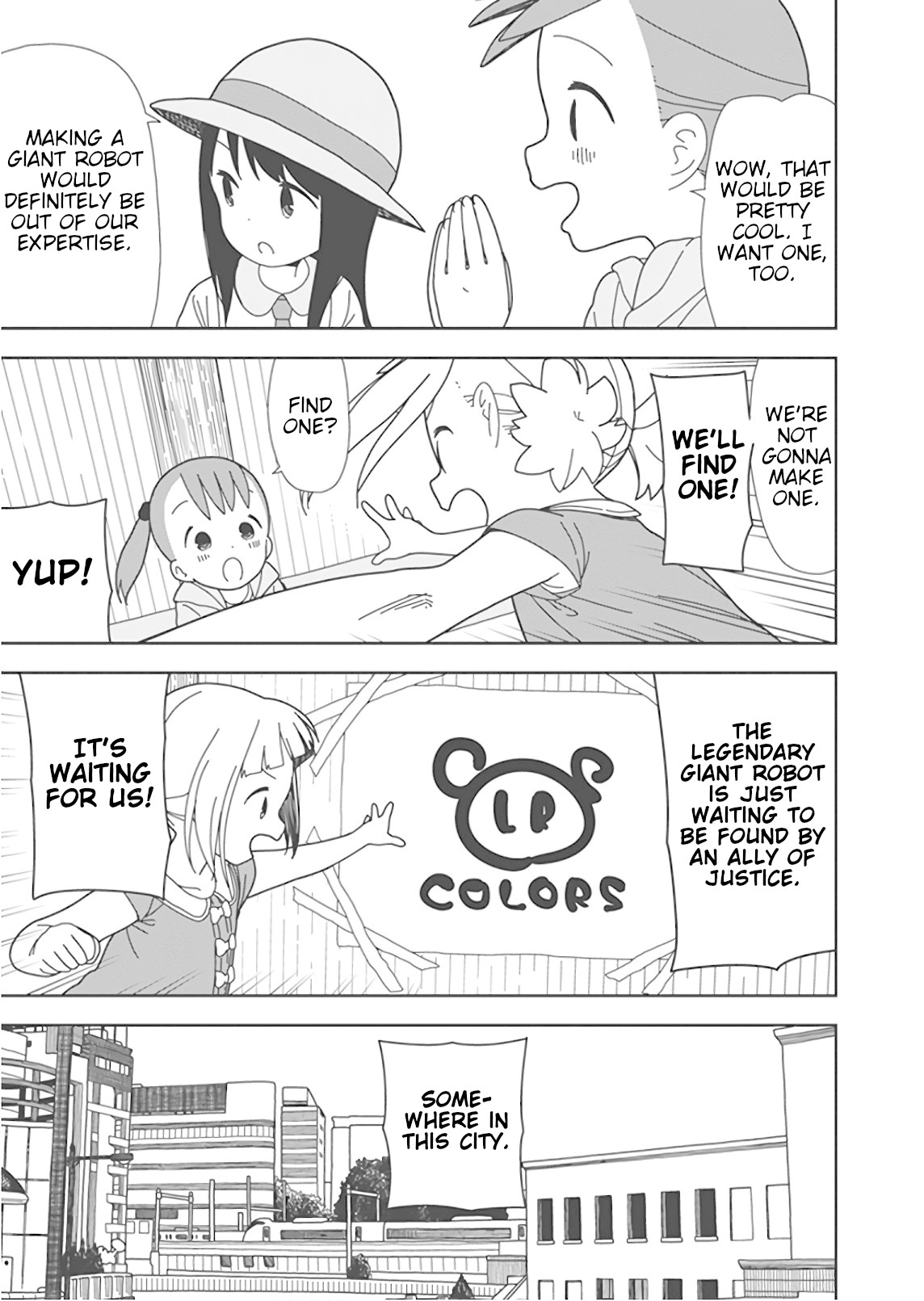 Mitsuboshi Colors Chapter 48 page 3 - Chapter 48: Finding The Giant Robot ~Part 1~