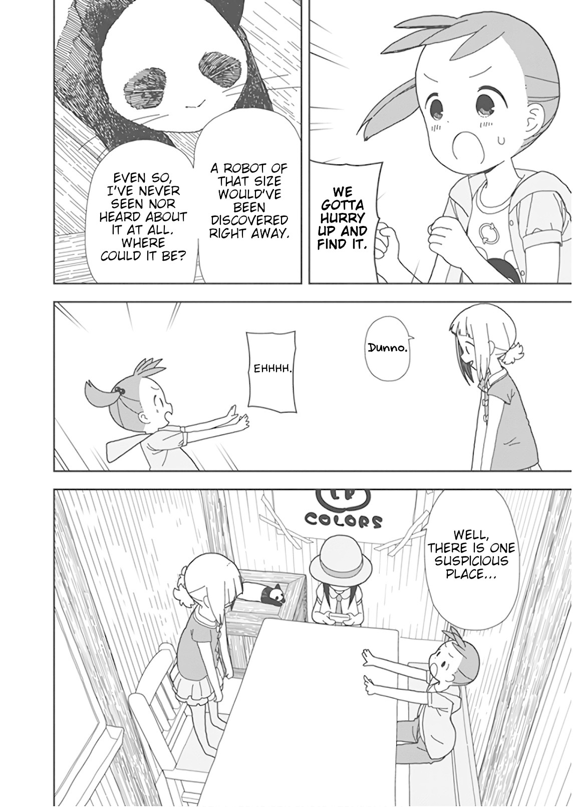 Mitsuboshi Colors Chapter 48 page 4 - Chapter 48: Finding The Giant Robot ~Part 1~
