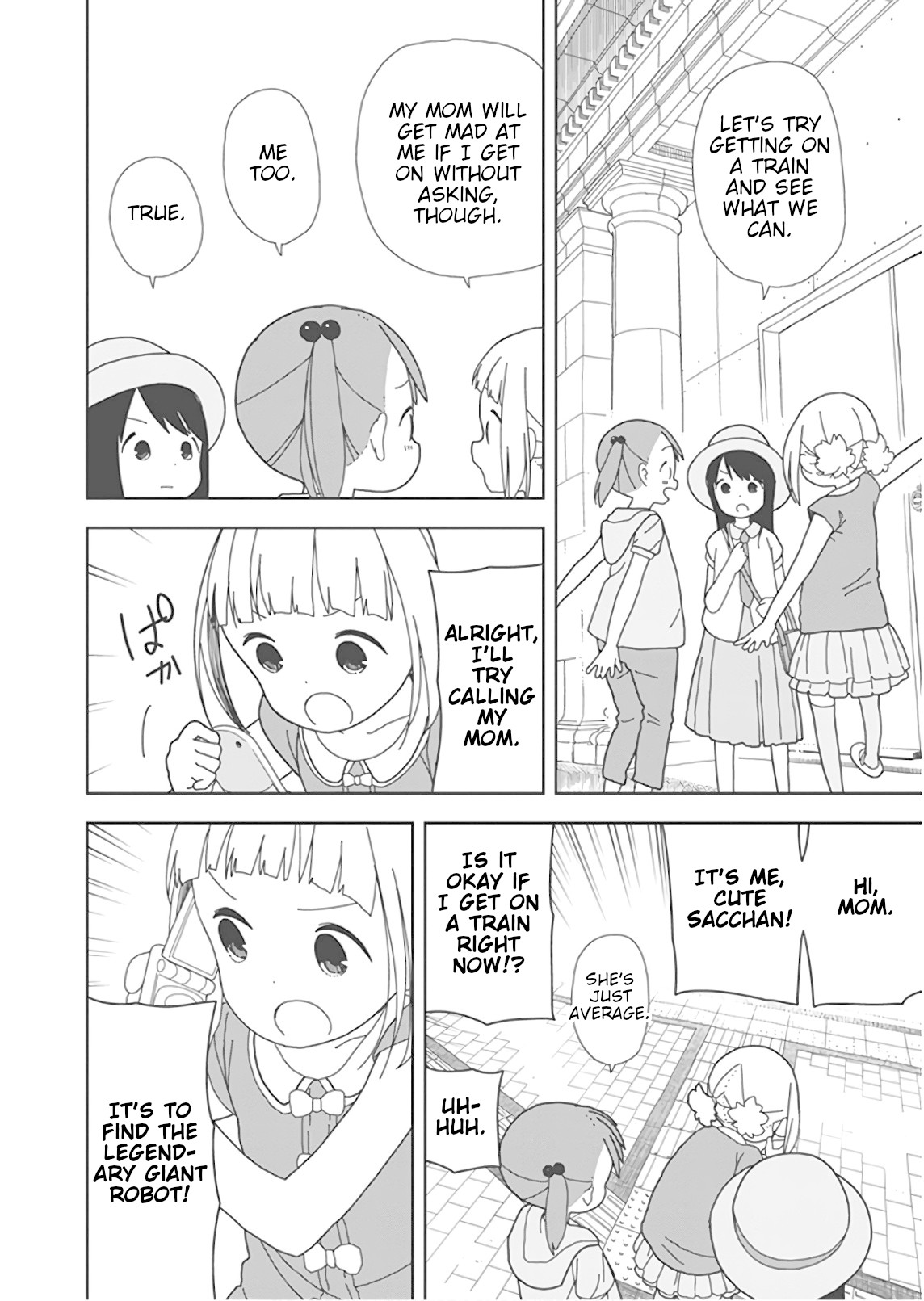 Mitsuboshi Colors Chapter 48 page 8 - Chapter 48: Finding The Giant Robot ~Part 1~