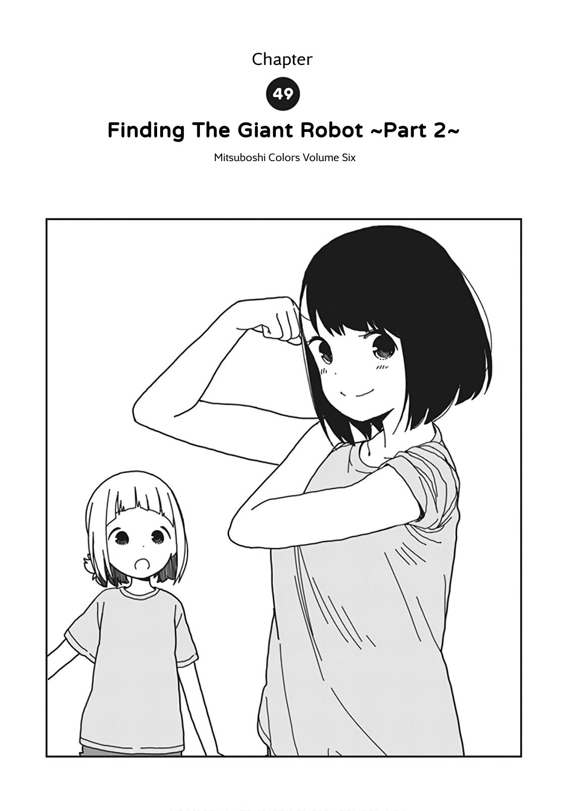 Mitsuboshi Colors Chapter 49 page 1 - Chapter 49: Finding The Giant Robot ~Part 2~