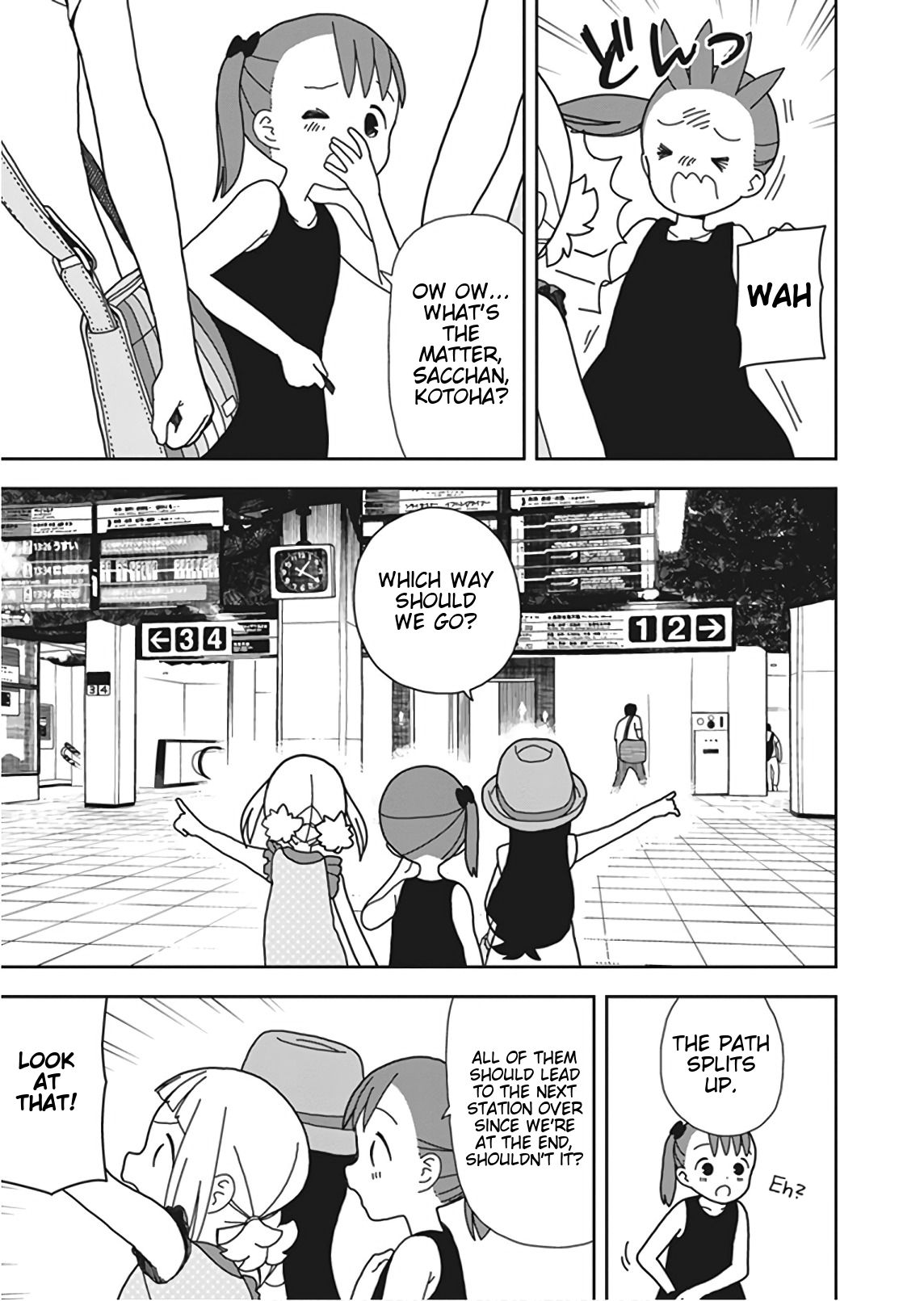 Mitsuboshi Colors Chapter 49 page 11 - Chapter 49: Finding The Giant Robot ~Part 2~