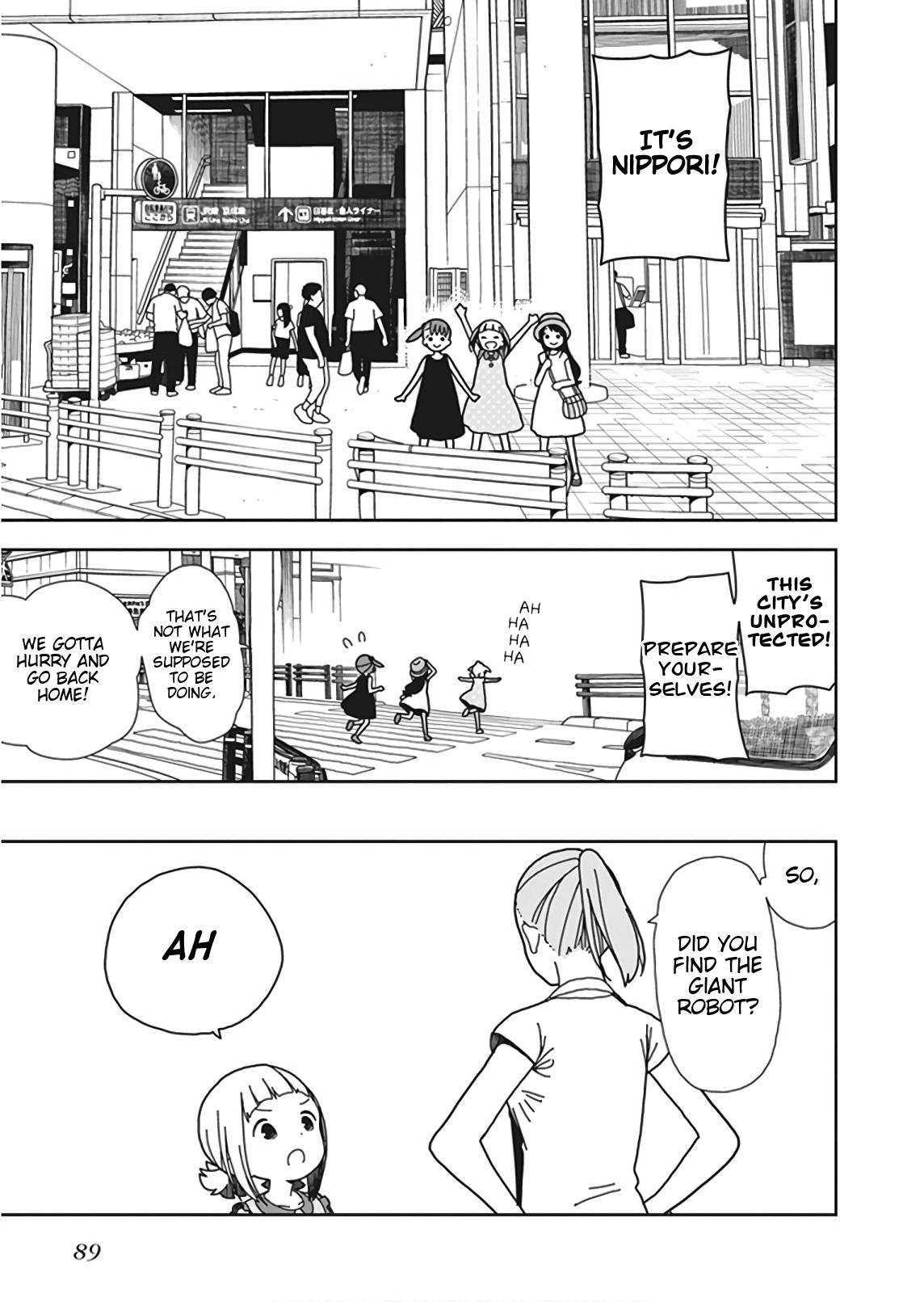 Mitsuboshi Colors Chapter 49 page 19 - Chapter 49: Finding The Giant Robot ~Part 2~