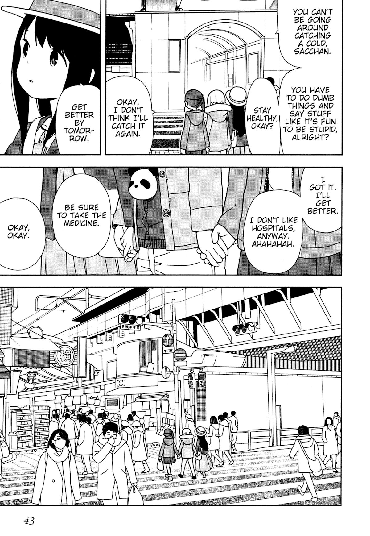 Mitsuboshi Colors Chapter 55 page 13 - Chapter 55: Three People Four Legs