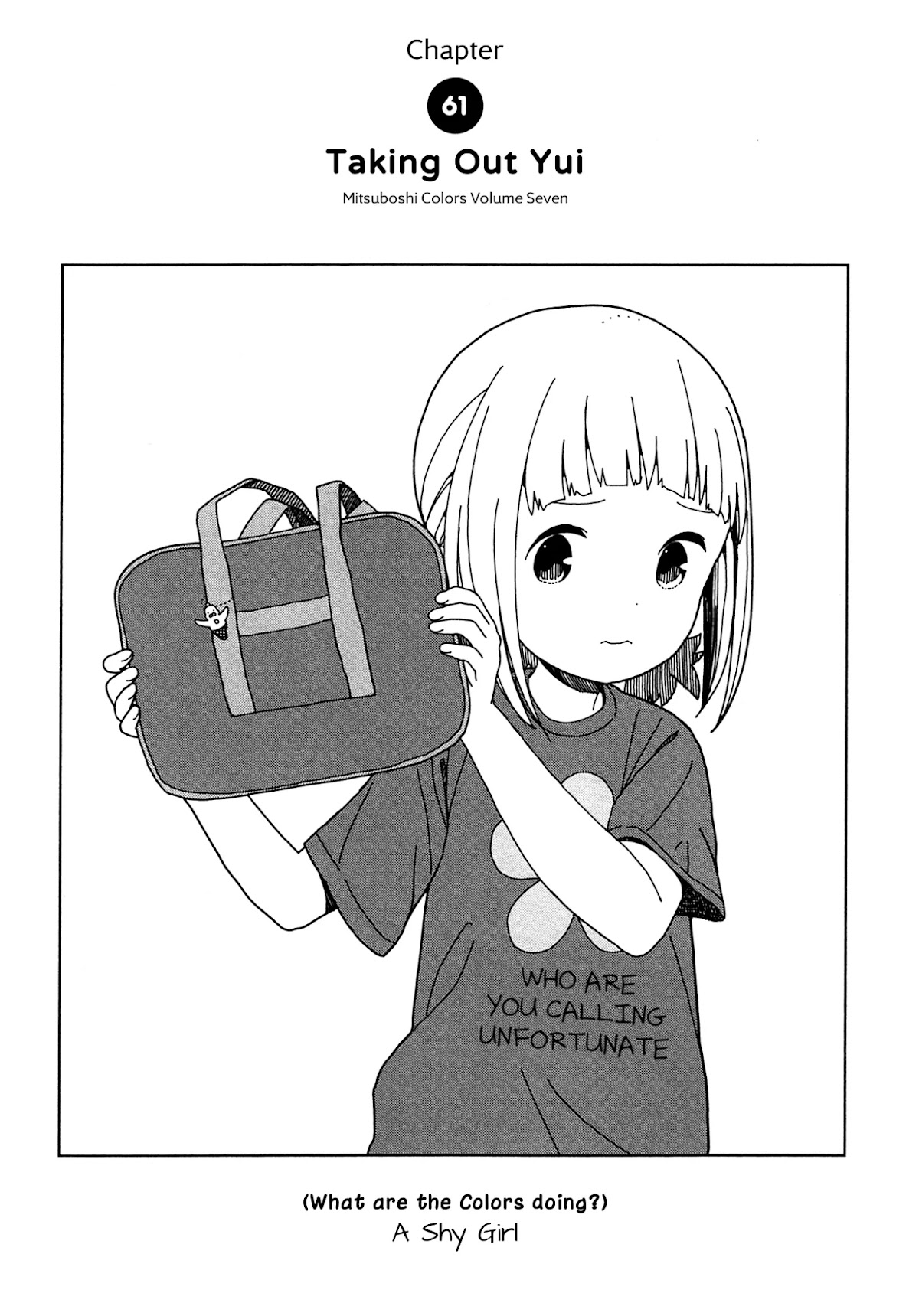 Mitsuboshi Colors Chapter 61 page 1 - Chapter 61: Taking Out Yui