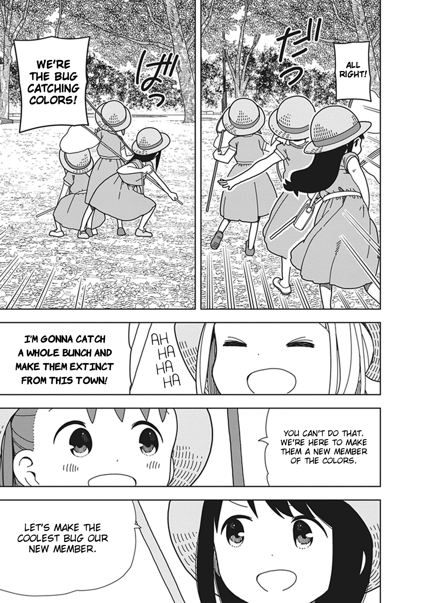 Mitsuboshi Colors Chapter 63 page 7 - Chapter 63: Bug Catching Colors