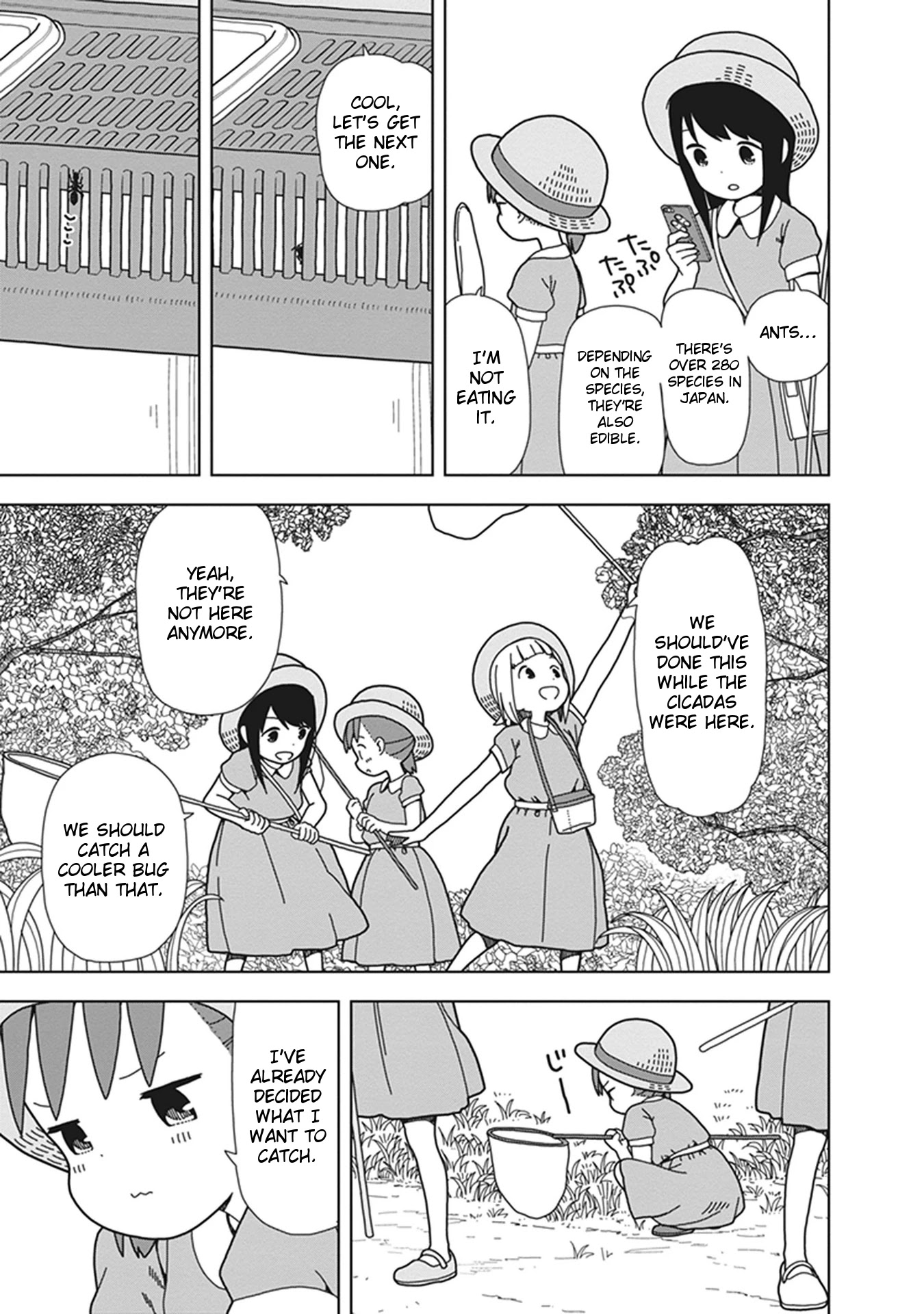 Mitsuboshi Colors Chapter 63 page 9 - Chapter 63: Bug Catching Colors