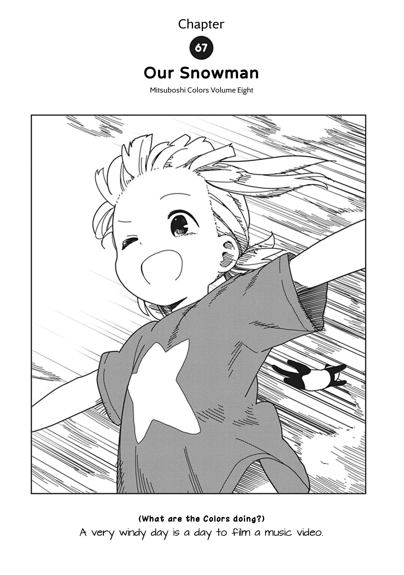 Mitsuboshi Colors Chapter 67 page 1 - Chapter 67: Our Snowman