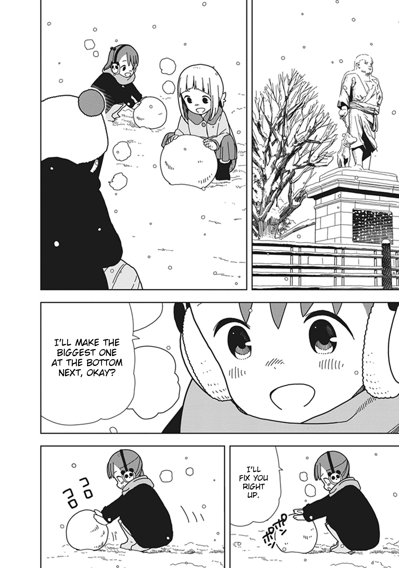 Mitsuboshi Colors Chapter 67 page 8 - Chapter 67: Our Snowman