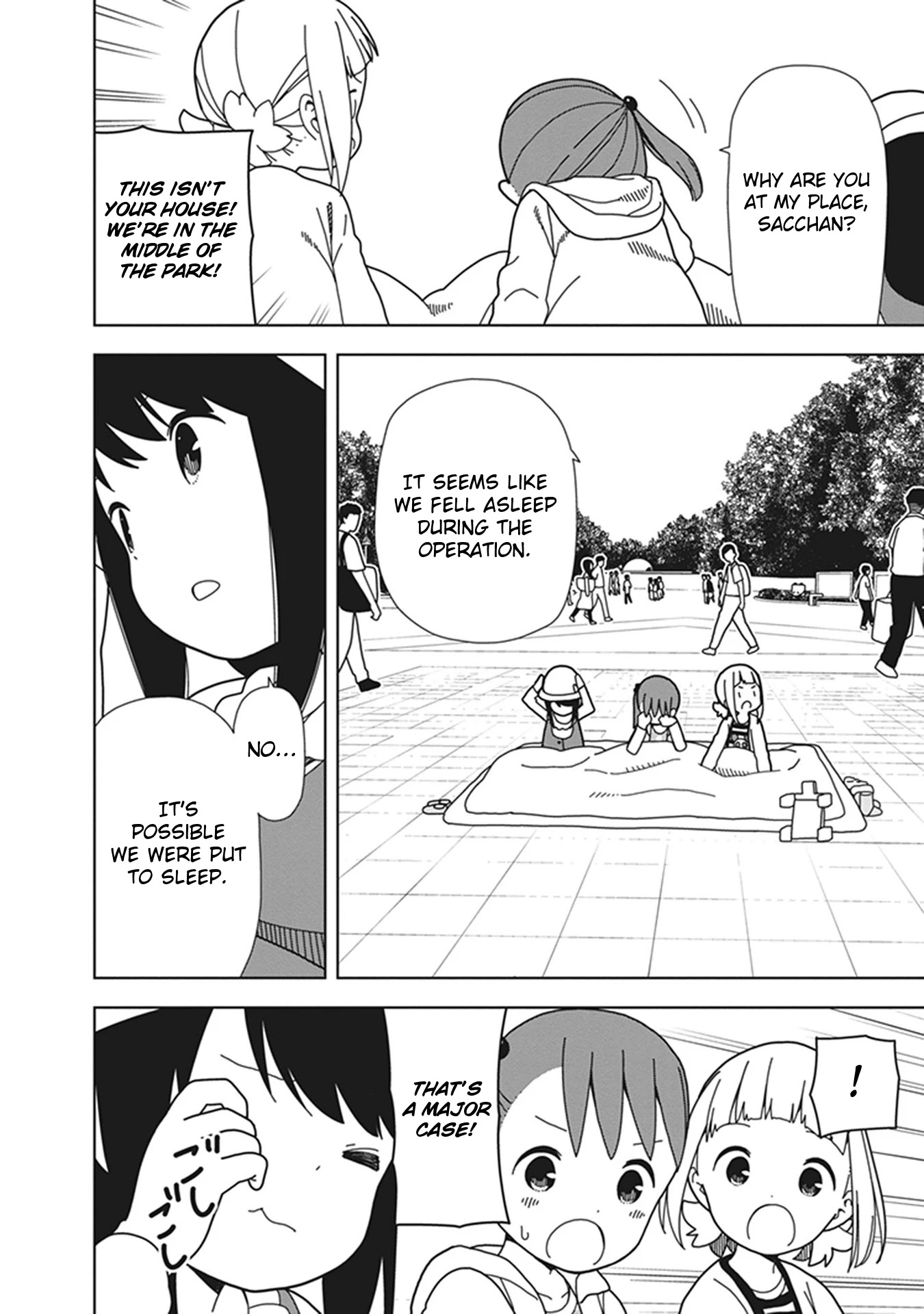 Mitsuboshi Colors Chapter 72 page 4 - Chapter 72: Wait! You Brats! [END]