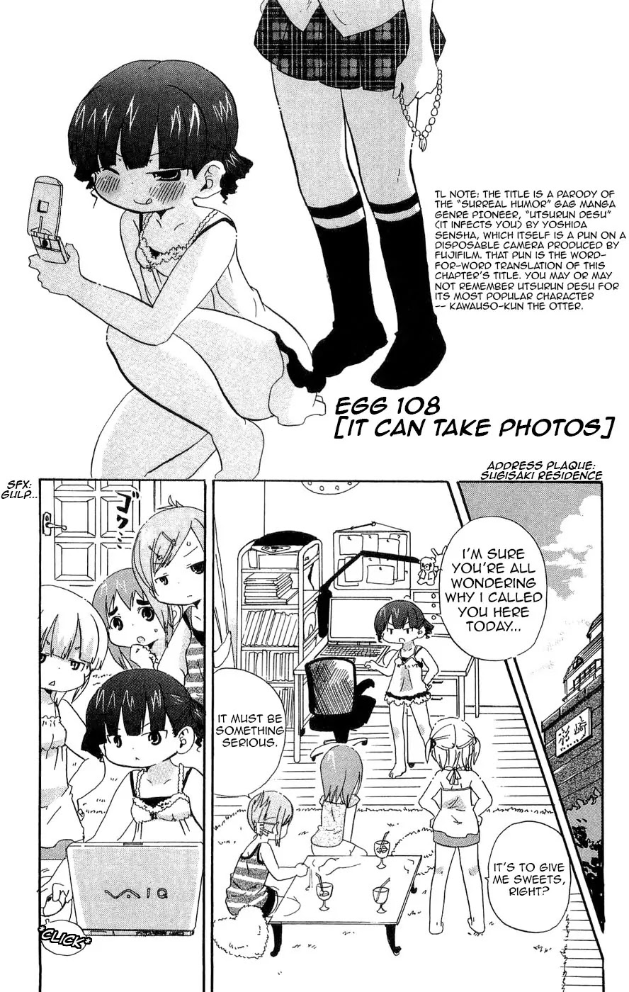 Mitsudomoe Chapter 108 page 1 - Chapter 108: It Can Take Photos