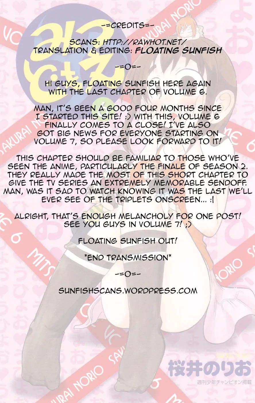 Mitsudomoe Chapter 115.5 page 9 - Chapter 115.5: The Triplets' Past and Present Story