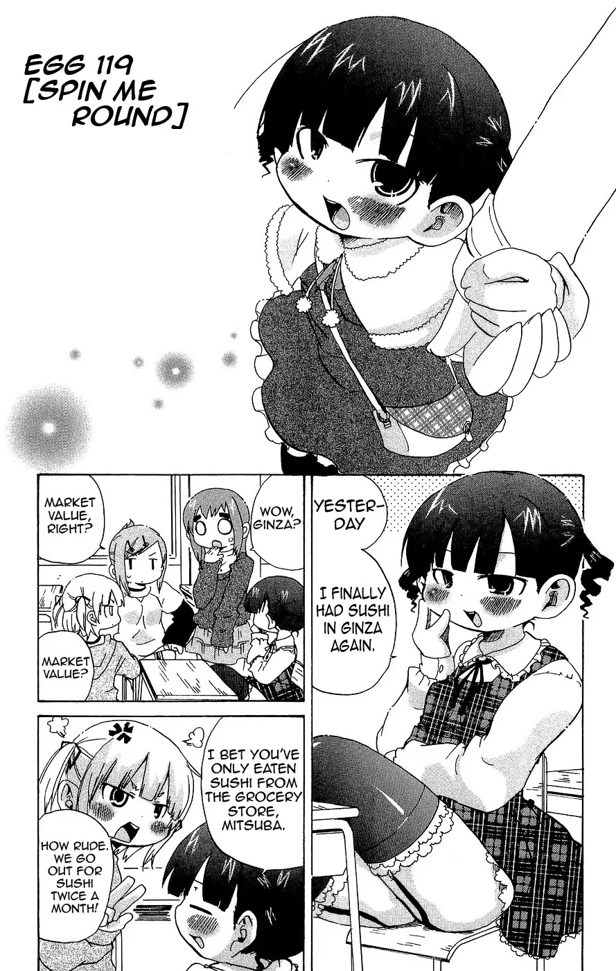 Mitsudomoe Chapter 119 page 1 - Chapter 119: Spin Me Round
