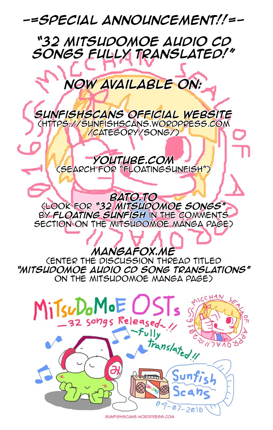 Mitsudomoe Chapter 131 page 11 - Chapter 131: 100 Peachy Sighs