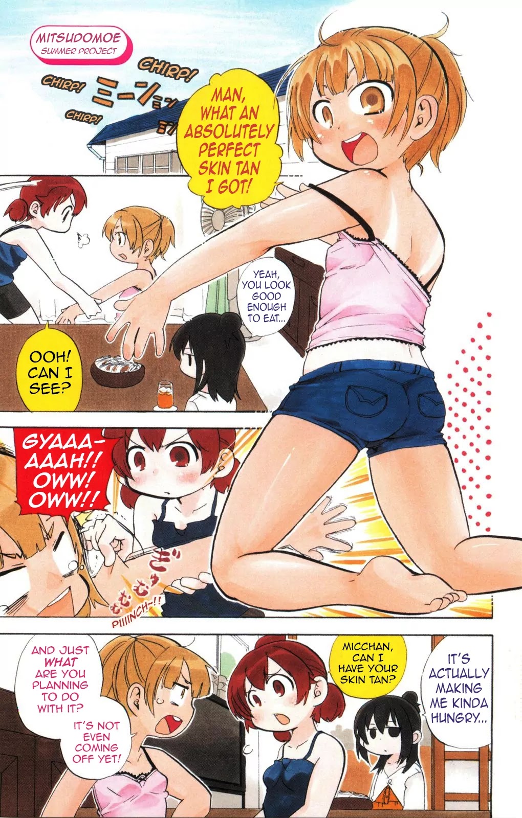 Mitsudomoe Chapter 135 page 5 - Chapter 135: Pink Gene