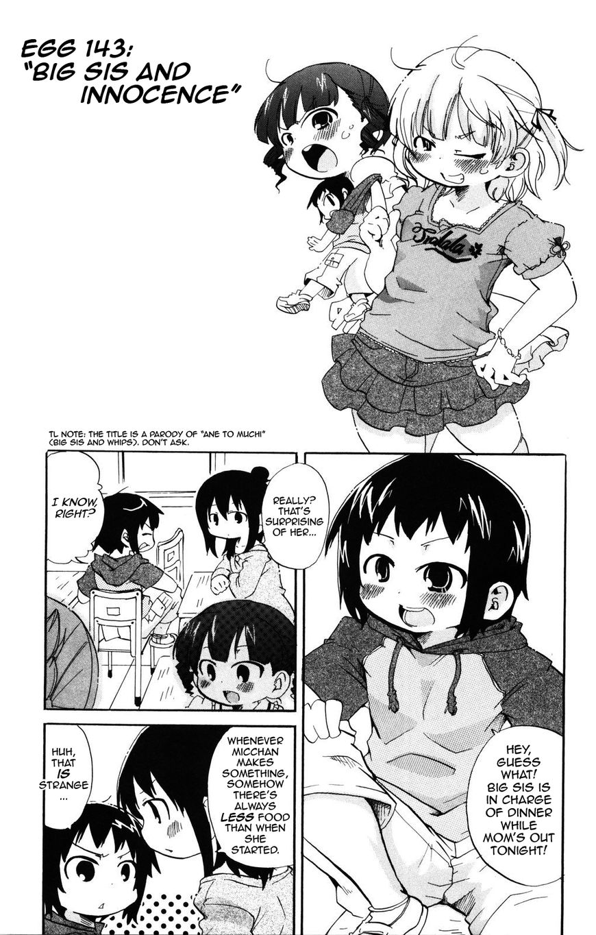Mitsudomoe Chapter 143 page 1 - Chapter 143: Big Sis and Innocence