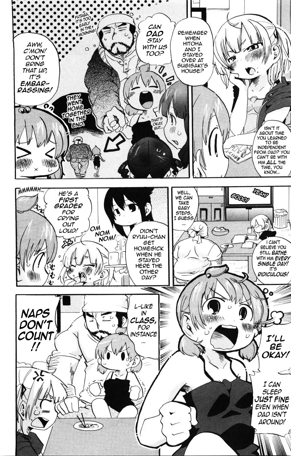 Mitsudomoe Chapter 145 page 2 - Chapter 145: The Satou Family Table
