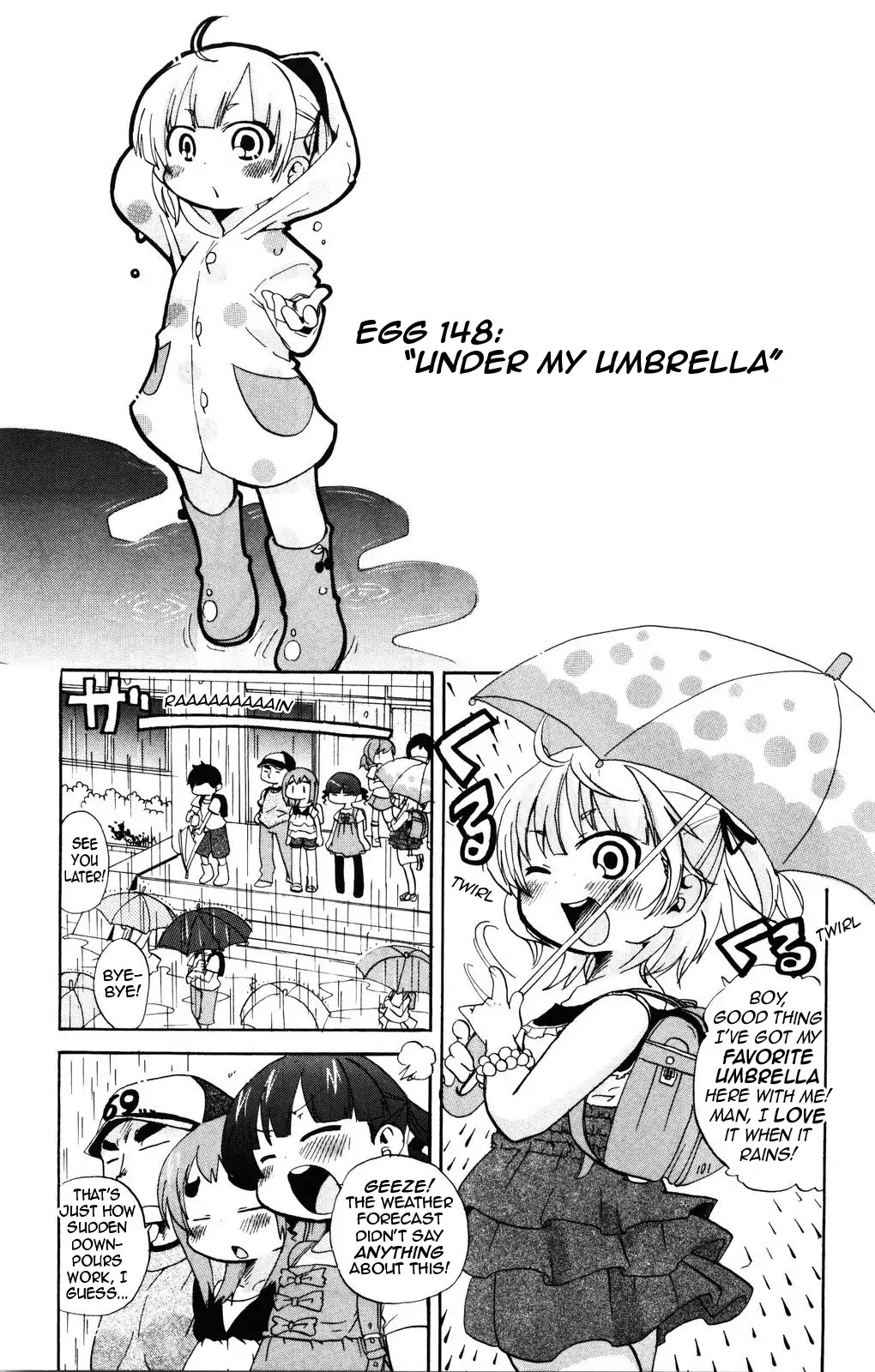 Mitsudomoe Chapter 148 page 1 - Chapter 148: Under my Umbrella