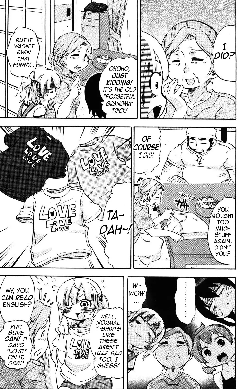 Mitsudomoe Chapter 152 page 3 - Chapter 152: Grandma, Some T-shirts, And Me
