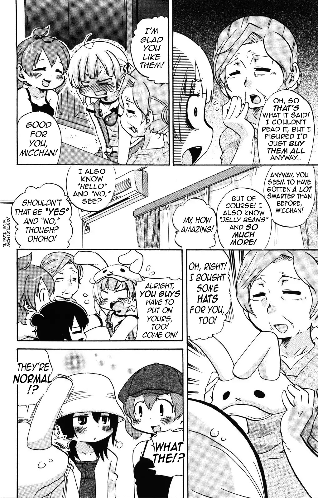 Mitsudomoe Chapter 152 page 4 - Chapter 152: Grandma, Some T-shirts, And Me