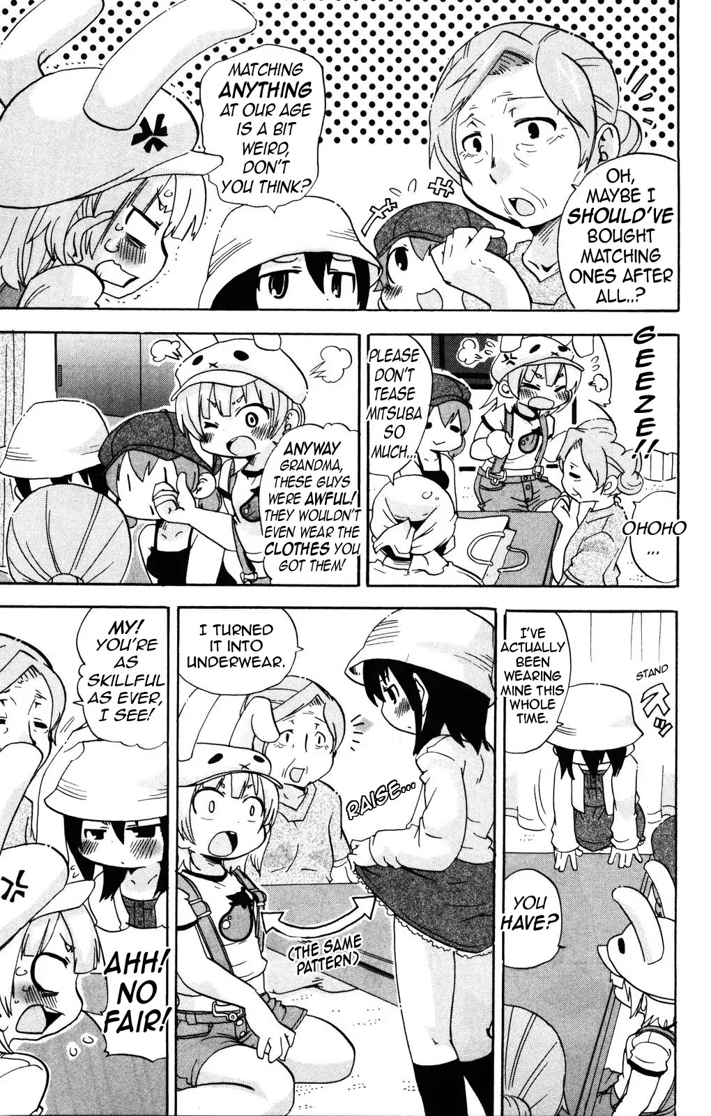 Mitsudomoe Chapter 152 page 5 - Chapter 152: Grandma, Some T-shirts, And Me