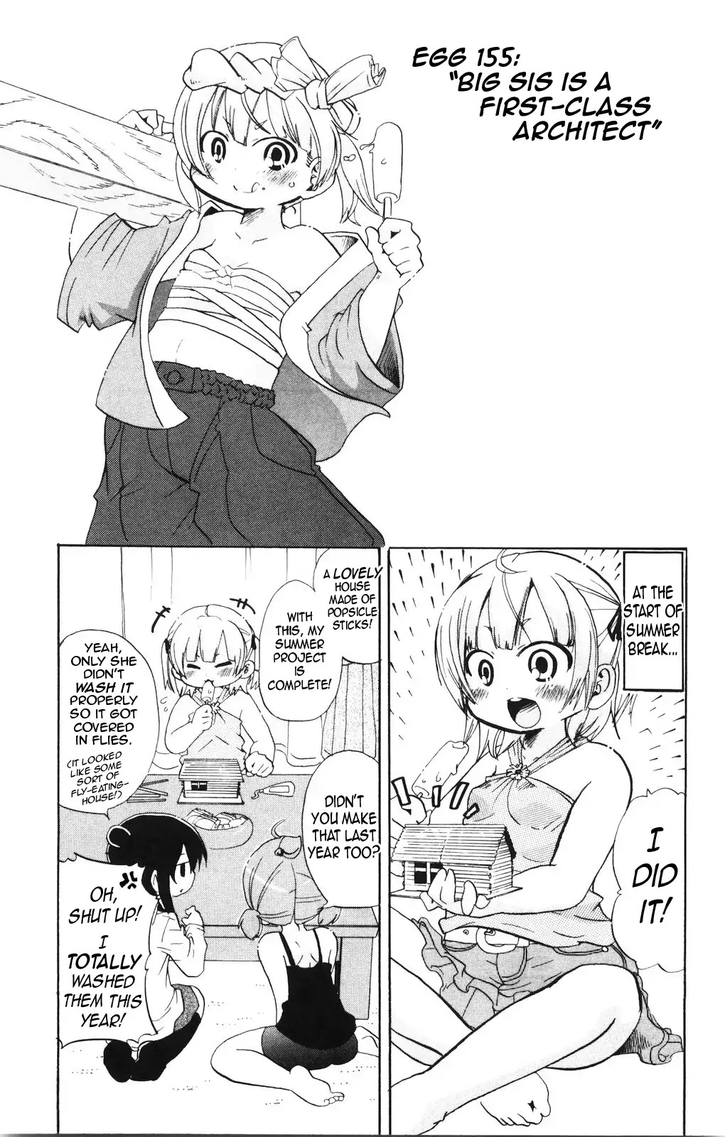 Mitsudomoe Chapter 155 page 1 - Chapter 155: Big Sis is a First-Class Architect