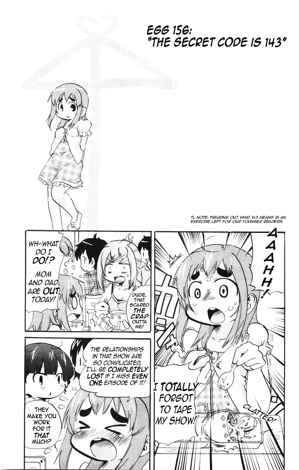 Mitsudomoe Chapter 156 page 1 - Chapter 156: The Secret Code is 143