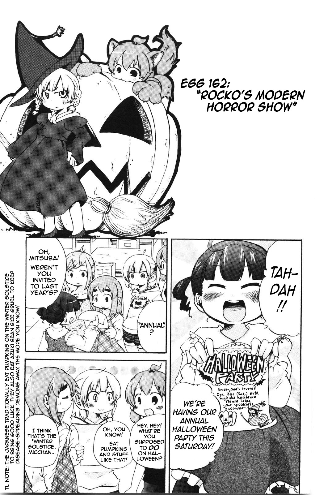 Mitsudomoe Chapter 162 page 1 - Chapter 162: Rocko's Modern Horror Show