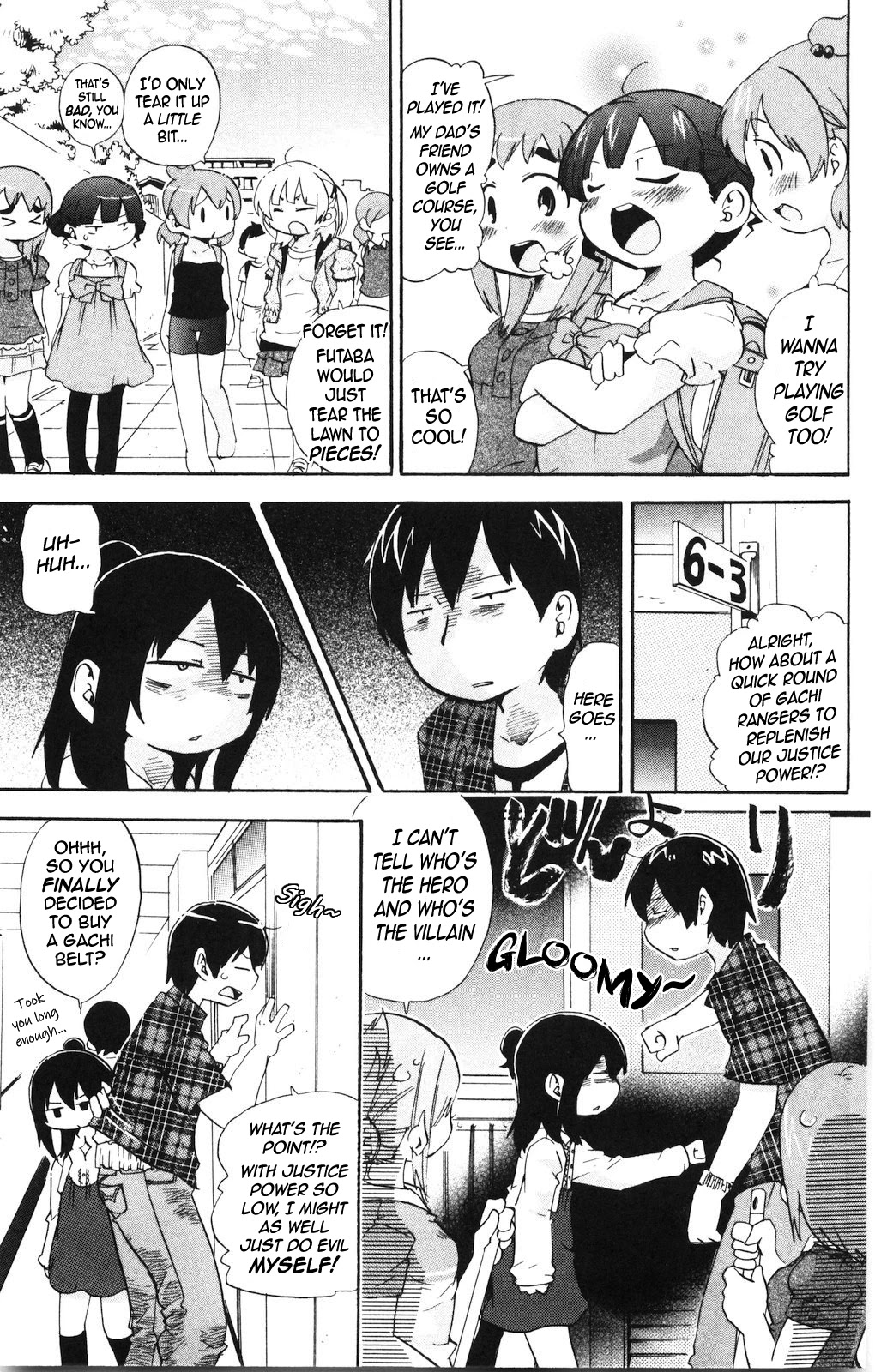 Mitsudomoe Chapter 163 page 3 - Chapter 163: Super Gachio Golf