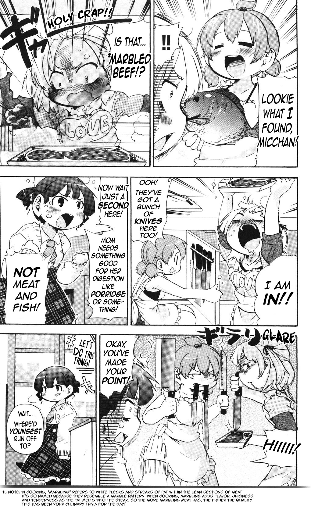 Mitsudomoe Chapter 165 page 3 - Chapter 165: Cook Wars! Shokugeki no Mitsuba