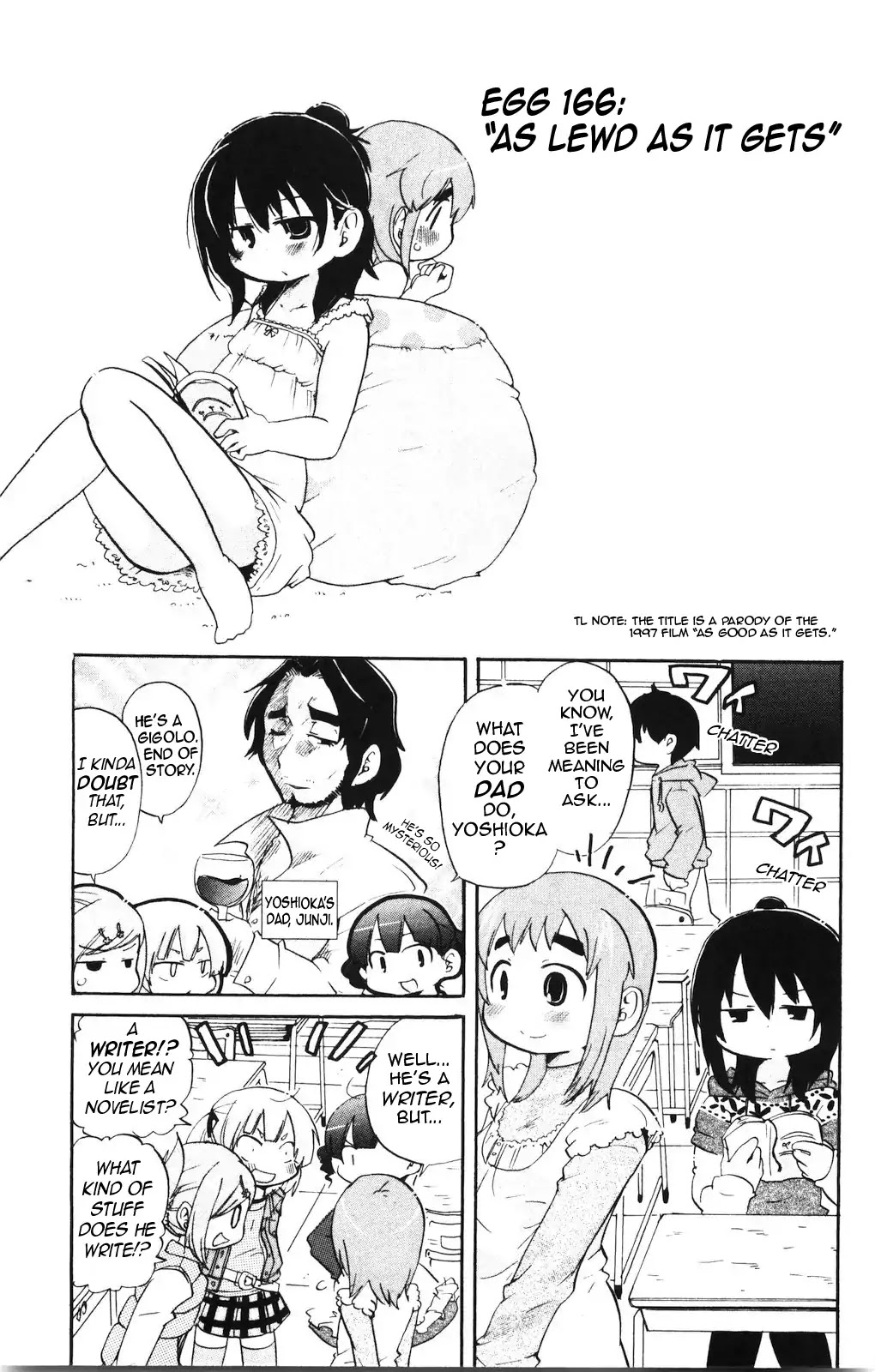 Mitsudomoe Chapter 166 page 1 - Chapter 166: As Lewd as it Gets
