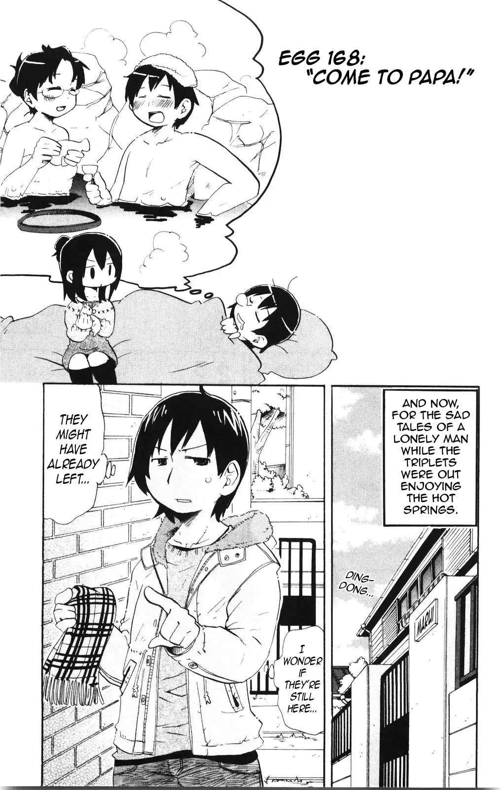 Mitsudomoe Chapter 168 page 1 - Chapter 168: Come to Papa!