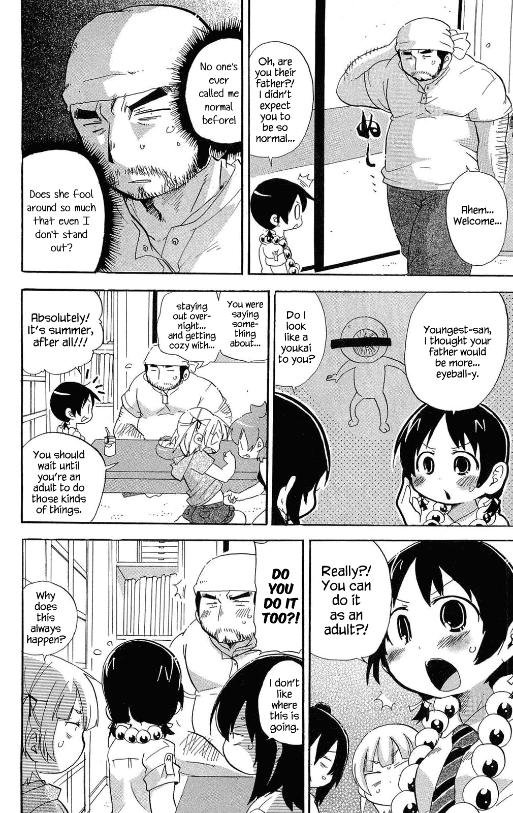 Mitsudomoe Chapter 195 page 4 - Chapter 195: The Black House Overlooking a Graveyard