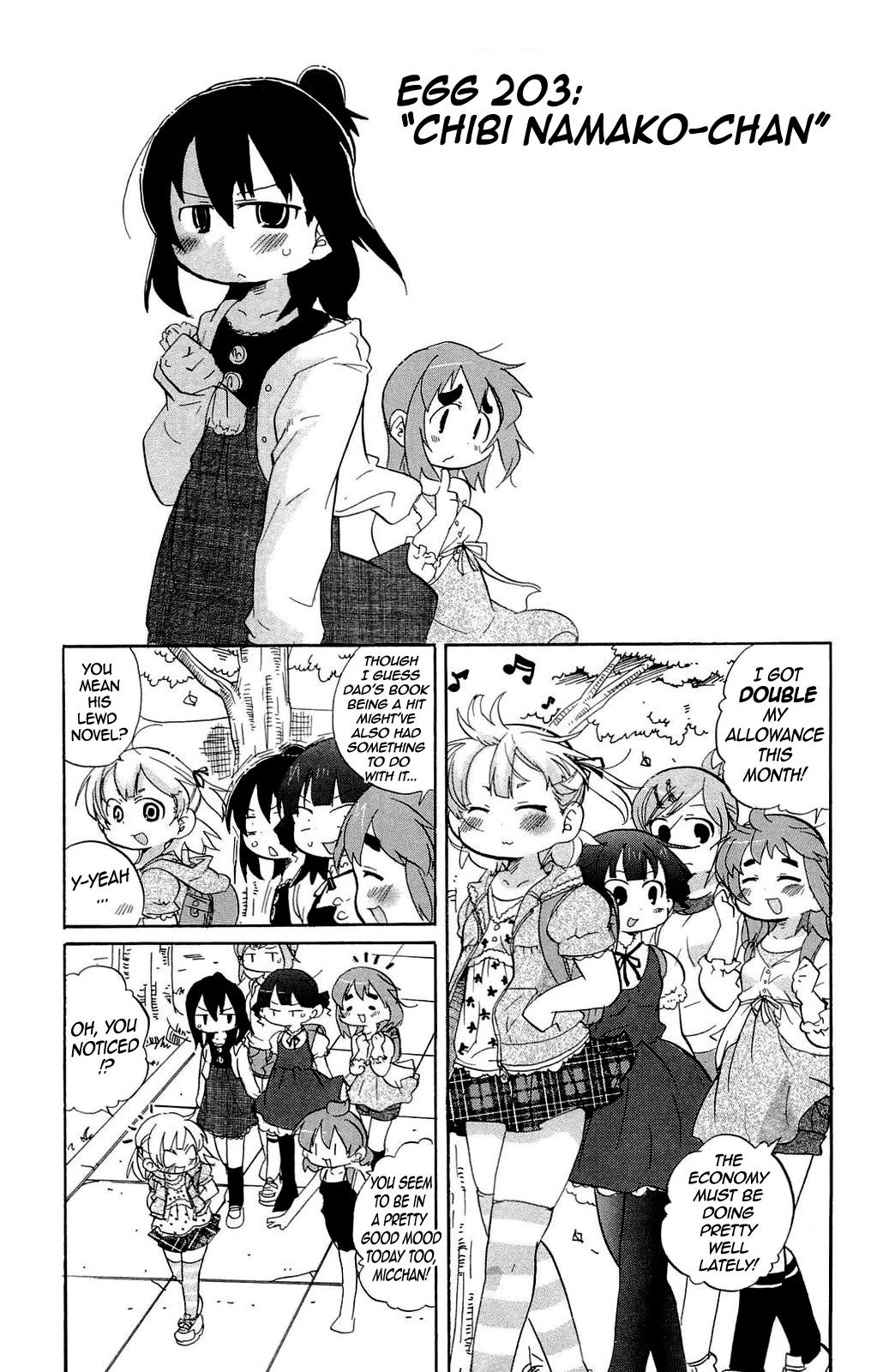 Mitsudomoe Chapter 203 page 1 - Chapter 203: Chibi Namako-chan
