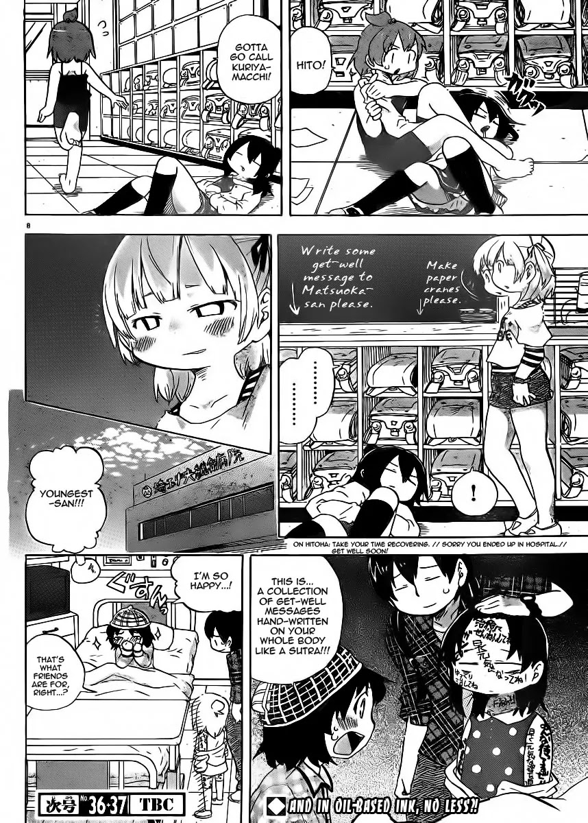 Mitsudomoe Chapter 229 page 8 - Chapter 229: Classroom Full of Messages