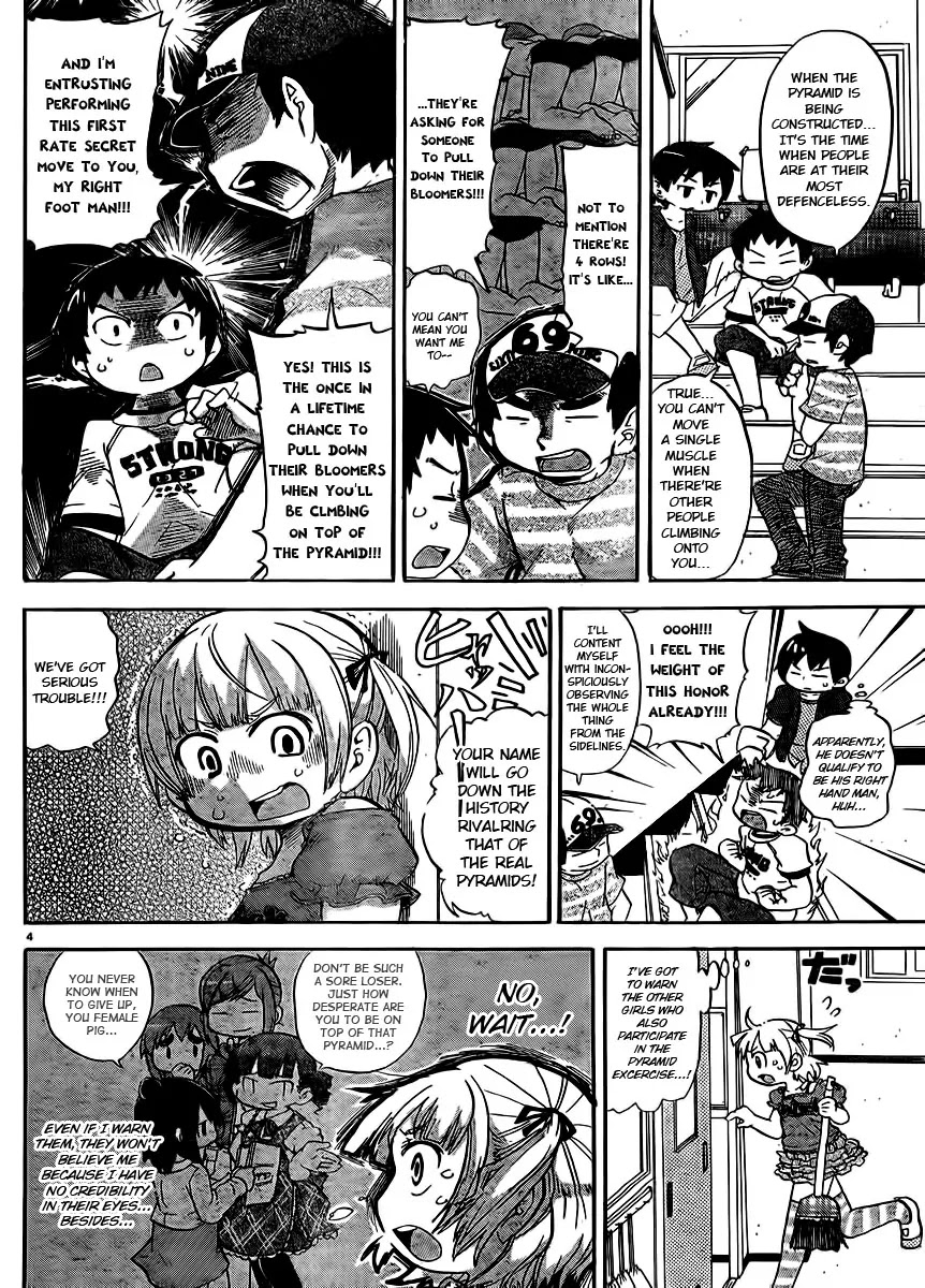 Mitsudomoe Chapter 235 page 5 - Chapter 235: The Pyramid of Piglets in Stark White