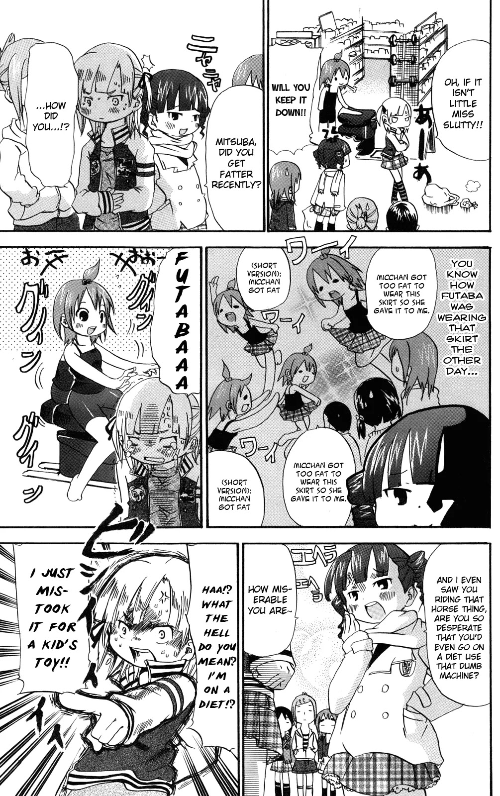 Mitsudomoe Chapter 28 page 3 - Chapter 28: Shrew • Shape ★ Up!