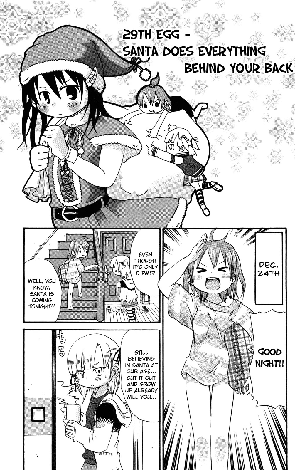 Mitsudomoe Chapter 29 page 1 - Chapter 29: Santa Does Everything Behind Your Back
