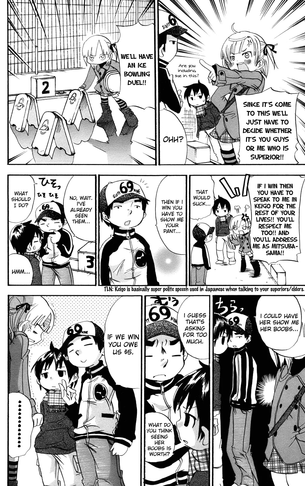 Mitsudomoe Chapter 32 page 4 - Chapter 32: The Masochist, a Hard Penguin