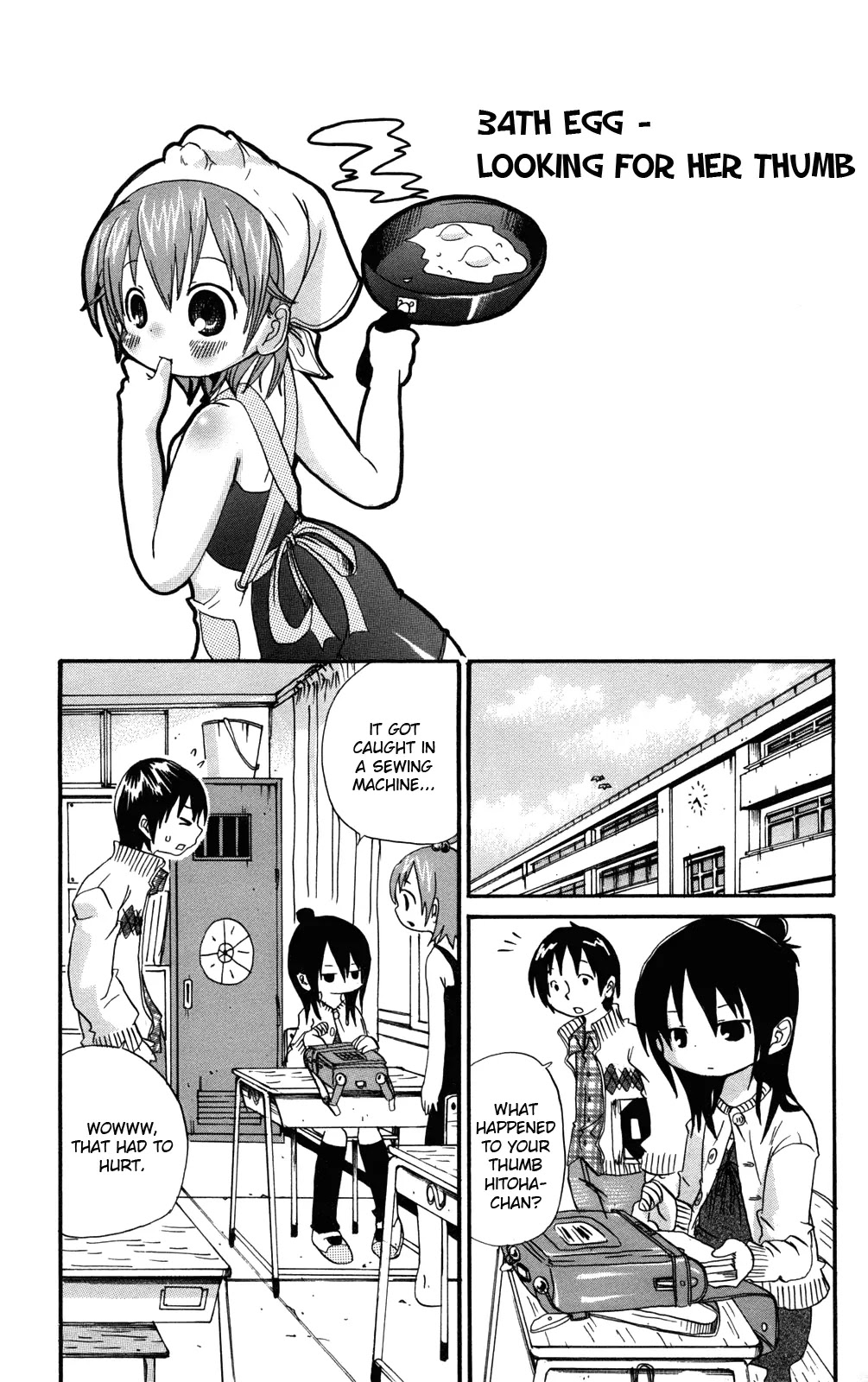 Mitsudomoe Chapter 34 page 1 - Chapter 34: Looking For Her Thumb