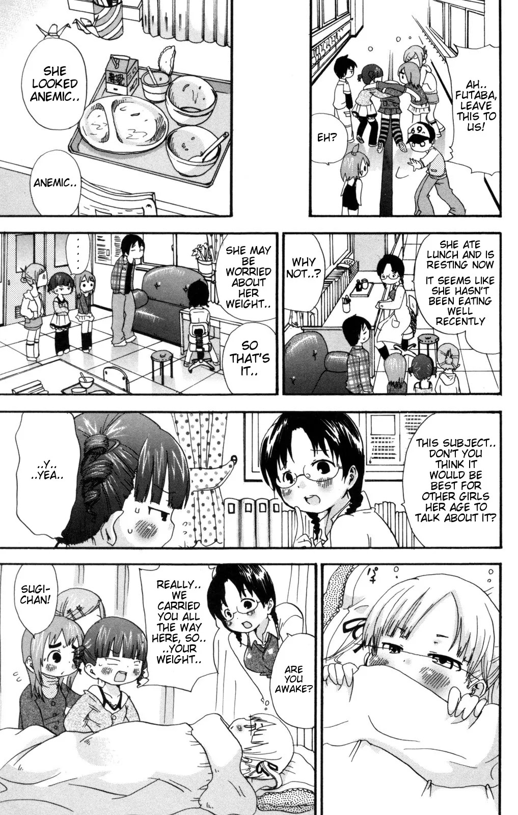Mitsudomoe Chapter 44 page 7 - Chapter 44: Depressed Girl